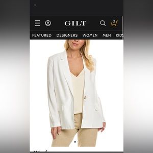 WAYF Ivory lightweight blazer, size XS, BNWT